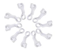 Merriway BH06731 (30 Pcs) White Plastic Curtain Track Rail Gliders Hooks White to Fit Swish Nove Deluxe Track - Pack of 30 Pieces