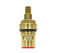 Merriway BH06829 Universal Replacement Brass Ceramic Disc Insert 1/4 Turn Red Gold Tone