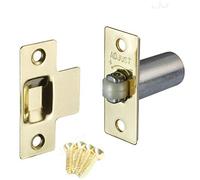 Merriway BH06961 Adjustable Roller Catch Steel Brass Plated