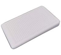 Merriway BH07092 (10 Pcs) White Furniture Window Soft Ridged Stackable Wedges Shims - Pack of 10 Pieces