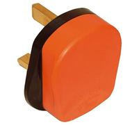 Merriway BH07277 Orange 13amp Heavy Duty 3-Pin Plug for Exterior Use