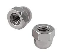 Merriway BH07617 Domed Cap Nut Bright Zinc Plated Steel M4, Silver
