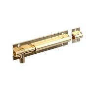 Merriway BH07707 Straight Door Barrel Bolt, Brass Polished Stainless Steel 75mm