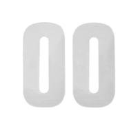 Merriway® BH07826 (2 pcs) Reflective, High Visibility, Self-Adhesive White Numeral - No. 0