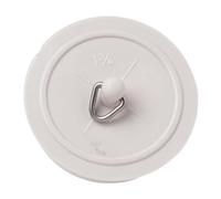 Merriway® BH07886 Bath/Sink Plug, White 45mm (1.3/4") with 450mm Chain (1 of Each)