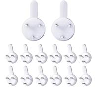 Merriway® BH08095 Knock-in Hardwall Picture Hooks, 24mm x 14mm - (Pack of 80)
