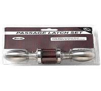 merriway Bulk Hardware BH01662 Passage Jack Set in Stainless Steel Finish, White