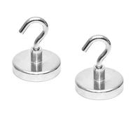 MERRIYARD Door Hooks,Coat Hook,Rotatable Swivel Swing, Diameter 32Mm Heavy Duty Suitable for Refrigerator and Other Magnetic Surfaces,1 Pcs(B1 2pcs,HNG25)