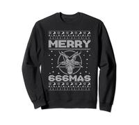 Merry 666Mas Devil Worshiping Fan Satanism Lover Xmas Satan Sweatshirt
