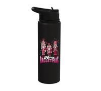 Merry Balletmas Nutcracker Christmas Ballerian Ballet Stainless Steel Insulated Water Bottle