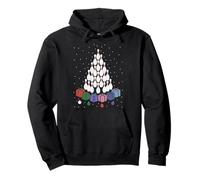 Merry Bowlmas Bowling Ball Tree Santa Hat Funny Christmas Pullover Hoodie