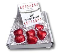 Merry & Bright Christmas Mini Gift Hamper & Silver Star Bracelet