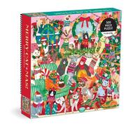 Mudpuppy Merry Catmas! - 500 Piece Family Jigsaw Puzzle With Colorful And Fun Illustrations of Christmas Themed Cats For Children Ages 8 And Up