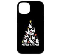 Merry Catmas Cat Christmas Tree Santa Hat Pet Cat Lover Xmas Case for iPhone 13