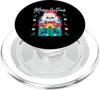 Merry Catmas Cute Christmas Cat Kawaii PopSockets PopGrip for MagSafe