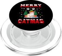 Merry Catmas Cute Christmas Cat Kawaii PopSockets PopGrip for MagSafe