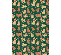 Merry Catmas Journal: Cute Green Christmas Cat Notebook: Fun Holiday Gift for Cat Lovers, Perfect Stocking Stuffer or Gift Idea for Christmas