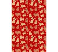 Merry Catmas Journal: Cute Red Christmas Cat Notebook: Fun Holiday Gift for Cat Lovers, Perfect Stocking Stuffer or Gift Idea for Christmas