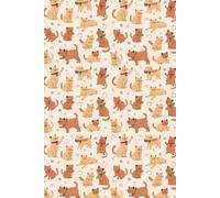 Merry Catmas Journal: Cute Tan Christmas Cat Notebook: Fun Holiday Gift for Cat Lovers, Perfect Stocking Stuffer or Gift Idea for Christmas