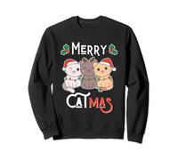 Merry Catmas Pun Cat Christmas Sweatshirt