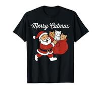 Merry Catmas, Santa cat Christmas T-Shirt