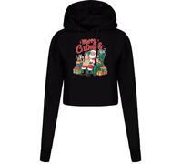 Merry Catmas Santa Reading Wish List Womens Hoodie Funny Sarcastic Retro Xmas Hoody Black - S/M