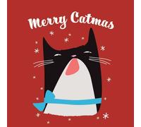 Merry Catmas Sweatshirt - Red - XXL