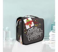 Merry Chirstmas Gift Hanging Foldable Toiletry Cosmetic Bag Makeup Travel Organizer Bags Case for Women Girls Bathroom
