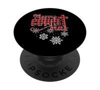 Merry Christ Mas Christian Christmas Jesus Christmas Family PopSockets Adhesive PopGrip