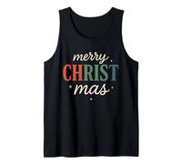Merry Christ Mas Jesus Christian Christmas Xmas Family Tank Top