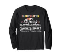 Merry Christmas 12 Days of ER Dept Nursing Emergency Room Long Sleeve T-Shirt