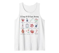 Merry Christmas 12 Days of ER Dept Nursing Emergency Room Tank Top
