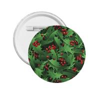 Merry Christmas 2024 Cute Santa Pattern Round Badge Metal Pins Brooches Button Pinback For Women Men