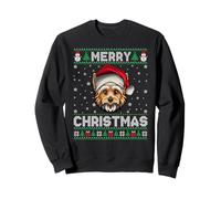 Merry Christmas 2025 Yorkshire Terrier Santa Hat Ugly Xmas Sweatshirt