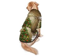 Merry Christmas 8 Print Dog Hoodie Pet Sweatshirt, Warm, Soft And Breathable Hooded Clothes For Medium To Large Dogs, Easy-To-Wear Design, For Winter And Fall