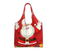 Merry Christmas. Aesthetic Tote Bag For Girls : With Full-Page Printing For Women Lady Canvas Polyester Tote Bag