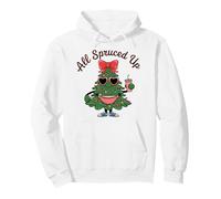 Merry Christmas All Spruced Up Coffee Drinking Tree Holiday Pullover Hoodie