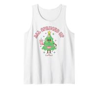 Merry Christmas All Spruced Up Coffee Drinking Tree Holiday Tank Top