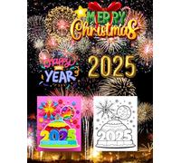 Merry Christmas and Happy New Year 2025 Coloring Pages Paperback: Merry Christmas and Happy New Year 2025 Festive atmosphere Coloring Pages Paperback: ... ... youth and teens as a Coloring Book gift.
