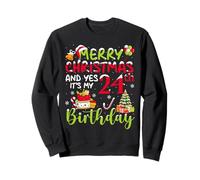 Merry Christmas And It's My 24th Birthday December 25th Xmas Sweatshirt