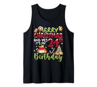Merry Christmas and It's My 24th Birthday December 25th Xmas Tank Top