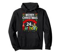 Merry Christmas And Yes It's My 24th Birthday Christmas Pullover Hoodie