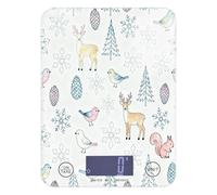 Merry Christmas Animals Birds Dieting food measuring scale 11lb/0.18oz, 5kg/5g smart digital scale small grams with 4 unit for Keto Keto pesa para alimentos