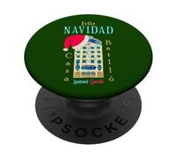 Merry Christmas, Antoni Gaudi drawing, Barcelona Spain PopSockets Adhesive PopGrip