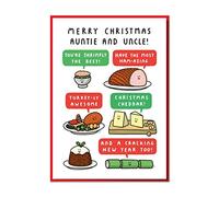 Merry Christmas Auntie And Uncle! Funny Christmas Card