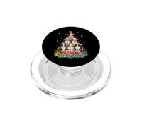 Merry Christmas Aussie XMAS Australian Shepherd PopSockets PopGrip for MagSafe