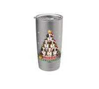 Merry Christmas Aussie Xmas Australian Shepherd Stainless Steel Insulated Tumbler