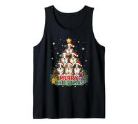 Merry Christmas Aussie Xmas Australian Shepherd Tank Top