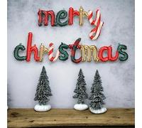 Merry Christmas Balloon Banner, Festive Holiday Party Decoration for Christmas Celebrations & Home Décor 25x143 cm