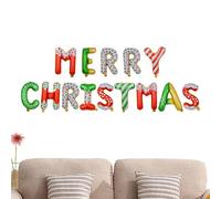 Merry Christmas Balloon Set, Merry Christmas Balloon Foil - Merry Christmas Wall Banner Set, New Year Balloons Wall Decoration for Photo Backgrounds